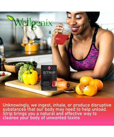 Wellgenix Strip Body Cleanser- Extra Strength Detox Drink 1oz Fruit Punch - Quick Flush Cleanse for Same Day Toxin Rid - Pack of 1 - Buy Online on GoSupps.com