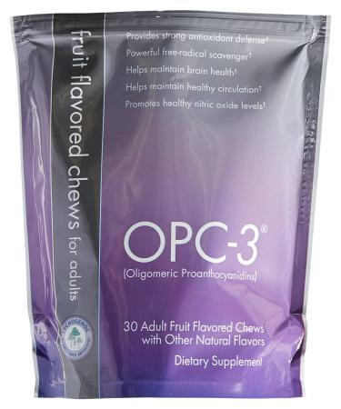 OPC-3 Chews, Promotes Cardiovascular Health, Joint Health, Helps Maintain Healthy Cholesterol, Promotes Healthy Blood Vessel Dilation, Market America (30 Servings)