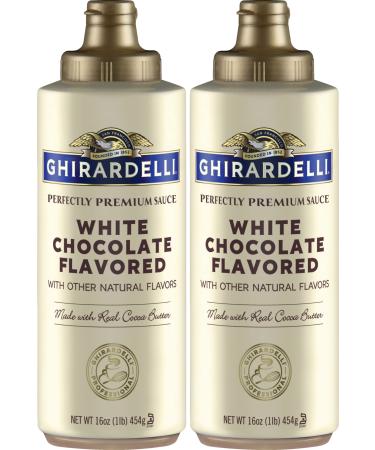 Ghirardelli White Chocolate Sauce 16 oz Squeeze Bottle (Pack of 2)