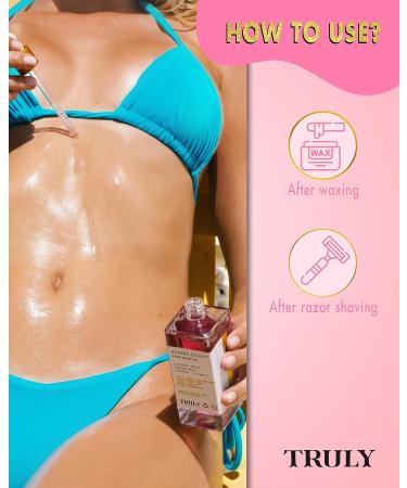 Truly Beauty Glazed Donut After Shave Oil - Razor Bumps Treatment for Women - Bikini Area Ingrown Hair Relief - 3.1 OZ - Buy Online on GoSupps.com