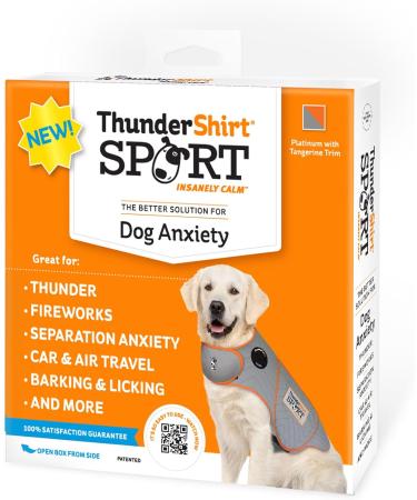 Thundershirt Dog Anxiety Jacket - Platinum | Size S | Effective Relief for Dog Anxiety | International Shipping Available - Buy Online on GoSupps.com