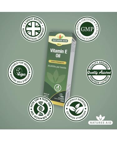 Natures Aid 50ml Vitamin E Oil - Natural Skincare Solution - Buy Online on GoSupps.com