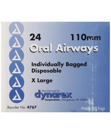 Dynarex Oral Airways 110mm X-Large Orange 24-Bg/Bx - Berman Type - Buy Online on GoSupps.com
