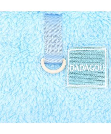 Zunea Fleece Winter Jacket for Small Dogs | Warm & Cozy Pet Coat with D-Ring for Chihuahua & Cats | Soft Fuzzy Blue Sweater for Cold Weather - Buy Online on GoSupps.com