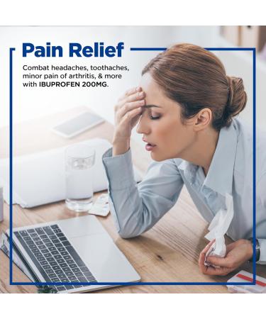 Timely Ibuprofen 200mg - 160 Liquid Softgels for Pain & Fever Relief - Comparable to Advil Liqui-Gels - Headache Menstrual Tooth & Muscular Pain Relief - Buy Online on GoSupps.com