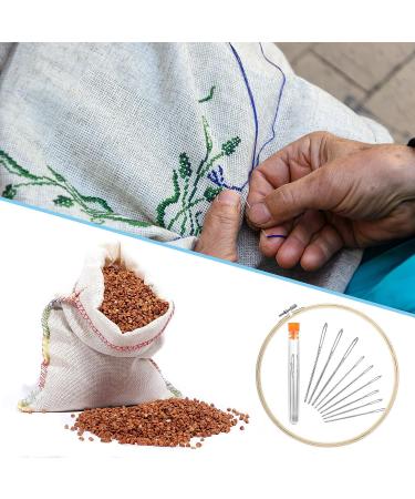 62x34.6 Inch Nature Linen Needlework Fabric with Embroidery Hoop & Needles - Garments & Crafts - Buy Online on GoSupps.com