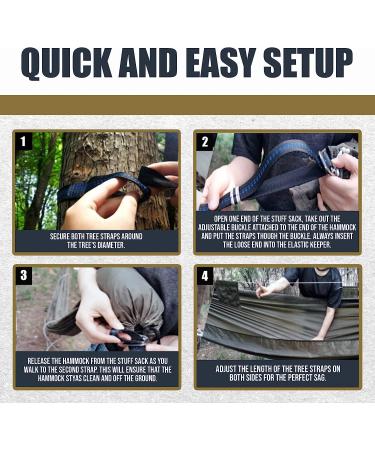 Onewind 11Ft Camping Hammock with Mosquito Net and Adjustable Ridgeline - Buy Online on GoSupps.com