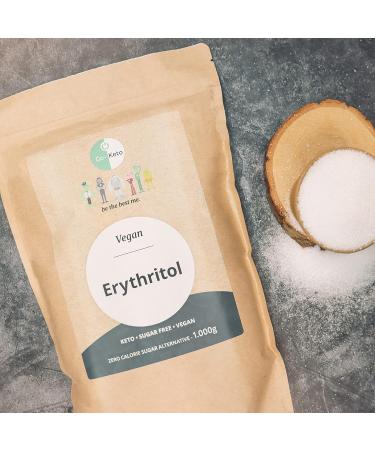 Go-Keto Erythritol 1000g | Calorie-Free Sugar Substitute erythritol comparably Sweet as Sugar Tooth-Friendly | Natural Sugar Alternative for The Keto Diet | Light Sugar Vegan Low carb - Buy Online on GoSupps.com
