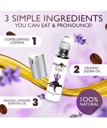 Caffeinated Eye Serum Nutrient-Dense 100% Pure Natural & Vegan (Lavender) - Buy Online on GoSupps.com