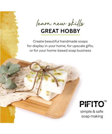 Pifito Melt and Pour Soap Base Sampler - Jojoba Oil, Sweet Almond Oil, Mango Butter, Apricot Kernel Oil, Grapeseed Oil, Oatmeal, Clear (7 lbs total) - Glycerin Soap Making Supplies - Buy Online on GoSupps.com
