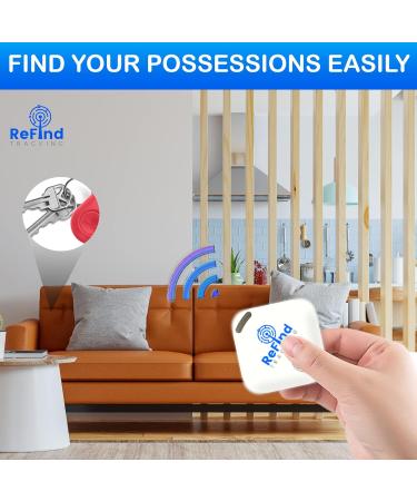 Refind Smart Tracker | Mini GPS Tag - Live Tracking App Bluetooth 5.0 | Key Finder Luggage Tracker Pet Tracker for Dogs & Cats (White) - Buy Online on GoSupps.com