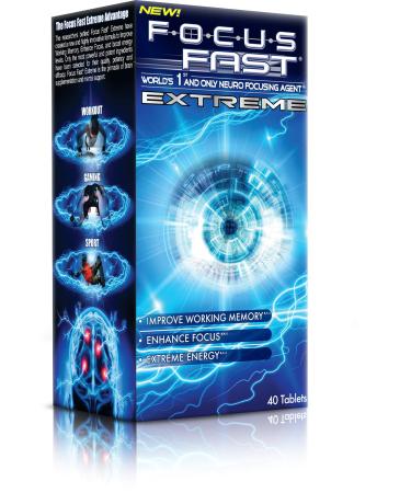 Focus Fast Extreme Brain Pill. Improve Working Memory, Increase Focus and Boost Energy in as Little as 1 Hour! Scientifically Proven to Promote Alertness and Cognition