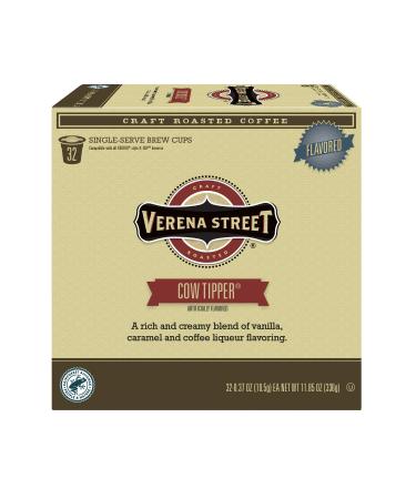 Verena Street Cow Tipper Flavored Coffee - 32 Single-Serve Brew Cups - Buy Online on GoSupps.com