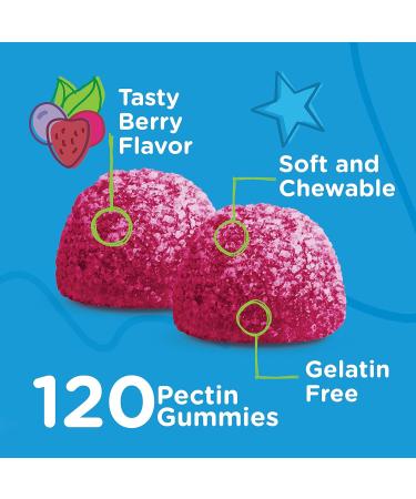 Kids Vitamin D3 Gummies 1000 IU - Bone & Immune Health Support - Berry Flavored Chewable Supplement - 120 Count Pack - Buy Online on GoSupps.com