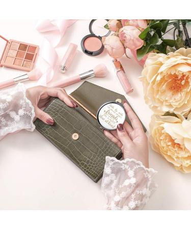 Gift for Friends Women Females Best Friend Friendship Birthday Christmas Gifts Inspirational Gift for Her-Engraved Compact Mirror(Friends are always close at heart) - Buy Online on GoSupps.com