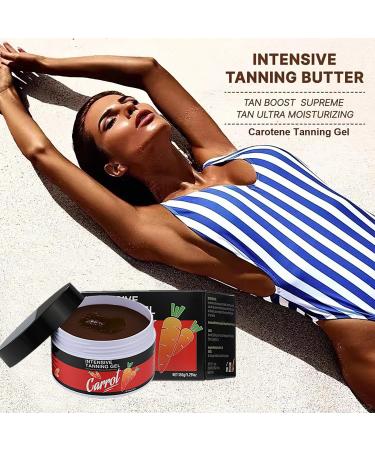 Intensive Carotene Tanning Gel - Accelerate Your Outdoor Tan & Achieve Radiant Glow | Haute Beauty Shine Brown Tanning Gel for Sun-Kissed Skin - Buy Online on GoSupps.com