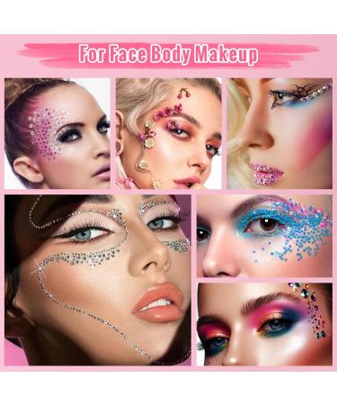 4Pcs Face Makeup Glue for Rhinestones | Long Lasting Waterproof Glitter Adhesive | Latex-Free Fast Drying | Ideal for Eye Jewels & Face Gems - Buy Online on GoSupps.com