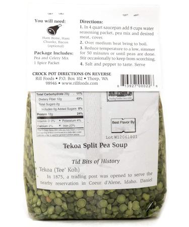 Rill Foods Tekoa Split Pea Soup Mix 16 oz 1 Pound (Pack of 1) - Buy Online on GoSupps.com
