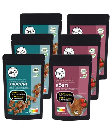 Lower Carb potato products combi sets |strongly carbohydrate reduced |reduced calorie |Protein and fiber-richOrganic (3x R sti + 3x gnocchi)