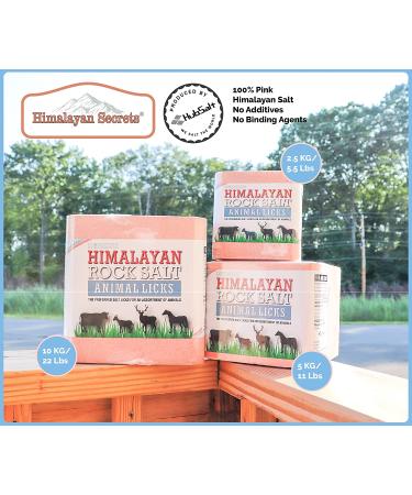 Himalayan Salt Lick for Horse, Cow, Goat - 100% Pure & Natural - 11 lb - Evenly Distributed Minerals - Pack of 1 - Buy Online on GoSupps.com