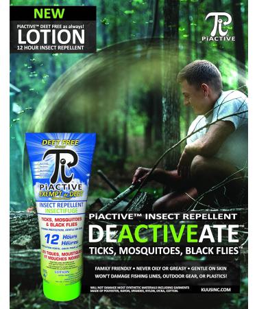 PiACTIVE - DEET FREE - Insect Repellent Lotion - 120 ML 20% ICARIDIN - Buy Online on GoSupps.com