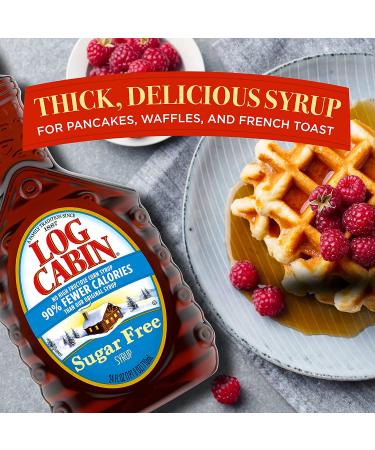 Sugar-Free Log Cabin Syrup - 24 oz | Perfect for Pancakes & Waffles - Buy Online on GoSupps.com