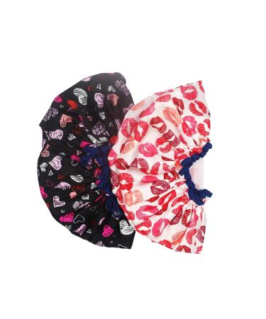 Bleu Bath (2 Pack) Sexy Lovely Fashion Style Extra Large Double Layer Shower Cap - Buy Online on GoSupps.com