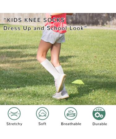 BOOPH Kids Knee High School Uniform Socks - Red, 9-12 Years - Buy Online on GoSupps.com