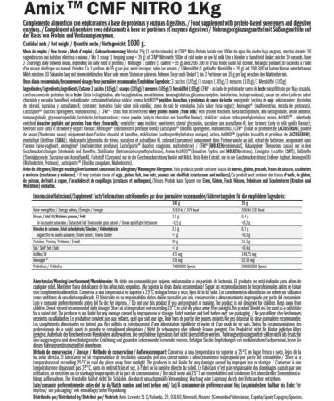 AMIX CFM Nitro Protein Isolate - Double Chocolate 1kg | Boost Muscle Mass & Recovery | Digestive Enzymes Asparagus-Free Protein Powder - Buy Online on GoSupps.com