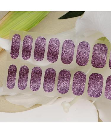 Colofalla 16 PCs Purple UV Nail Film - Self-Adhesive Gel Nail Wraps for DIY Nail Art | Durable Nail Stickers for Women - Buy Online on GoSupps.com