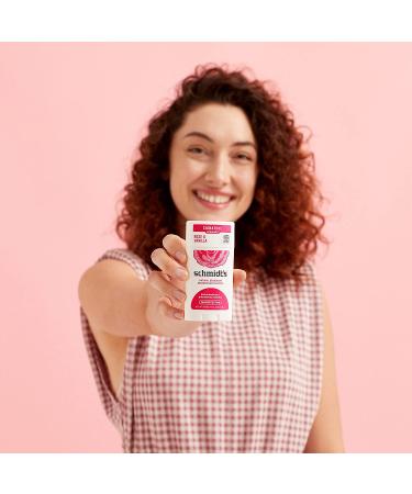 Schmidt's Aluminum-Free Natural Deodorant - Rose & Vanilla, 24-Hour Odor Protection, Vegan & Cruelty-Free - Buy Online on GoSupps.com