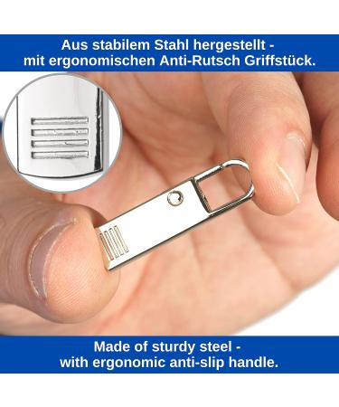 10-Pack Metal Zipper Pendants - Black & Silver Replacement Zippers for Coats Suitcases Jeans & Bags - Buy Online on GoSupps.com