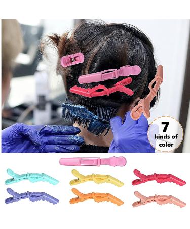 Teqifu Hair Clips 14 pcs - Professional Alligator Hair Clips for Styling and Cutting - Non-slip Grip with Wide Teeth - Durable Double-Hinged Design - Women's Salon Hair Accessories - Buy Online on GoSupps.com