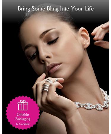 Buy Luxe 2 Candle Gift Set - Purple Gold Diamond & Blue Gold Waves | Raspberry & White Musk Sea Breeze - Perfect Gift for Any Occasion - Buy Online on GoSupps.com