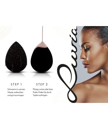Luvia Beauty Blender Sponge Set - 3 Super Soft Makeup Egg Sponges for Precise & Large-scale Blending - Black Beauty Tools - Buy Online on GoSupps.com