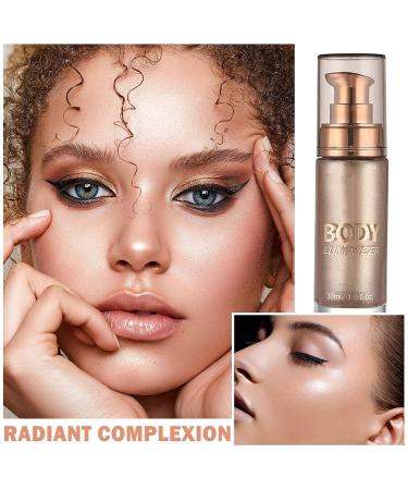 Rose Gold Body Shimmer Oil - Waterproof Liquid Highlighter for Face & Body Glow - Buy Online on GoSupps.com