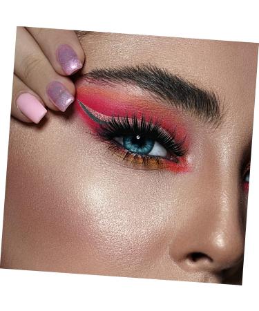  LALAFINA 4 Pairs of Long False Eyelash Eye Makeup Stickers Strip Eyelashes Eyeliner Strip Stickers Sticky Sticky Eyeliner for Men Plastic Lip Gloss Missing Undress - Buy Online on GoSupps.com