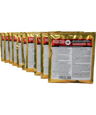 Prestige 48 h Turbo Pure alcohol yeast 18% 10-pack |Noble turbohefe |Fermentation |All -purpose yeast for home brewery |BreweryProduction of high -proof alcohol