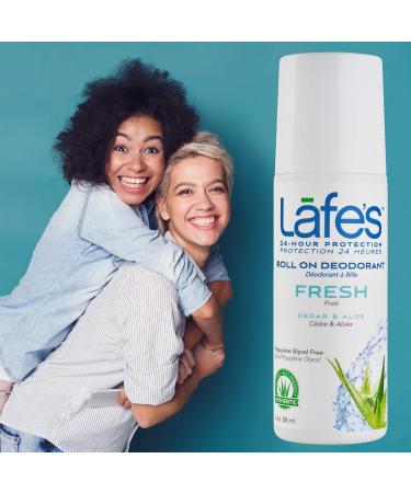 Lafe's Natural Body Care | 2 Fresh & 1 Extra Strength Deodorant Sticks | 24-Hour Protection & All Natural 3 Pack (2.25oz each) - Buy Online on GoSupps.com
