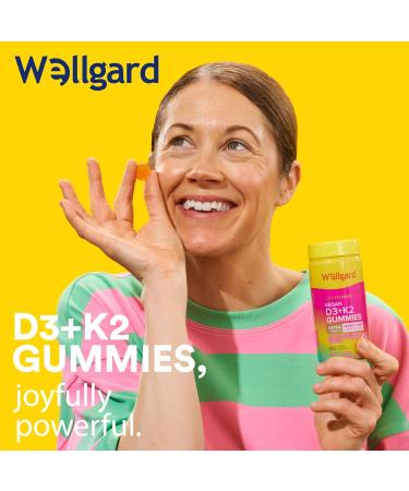 Wellgard Vitamin D3 K2 Gummies Vitamin D3 K2 Gummies Supports Bone Health Immune System and Muscle Health - Buy Online on GoSupps.com