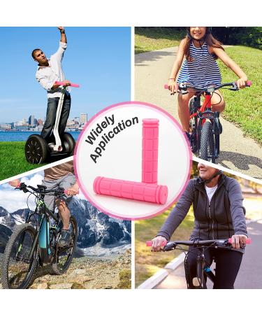 Kids Non-Slip Pink Bike Handlebar Grips - Perfect for Scooters, Cruisers, and Bikes - Buy Online on GoSupps.com