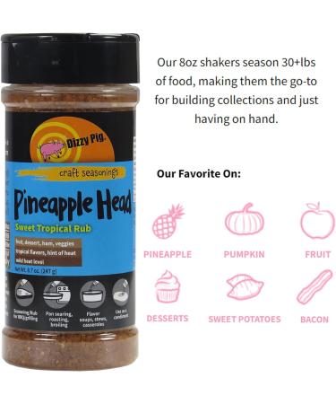 Dizzy Pig BBQ 'Pineapple Head' Rub - 226g (8 oz) - Buy Online on GoSupps.com