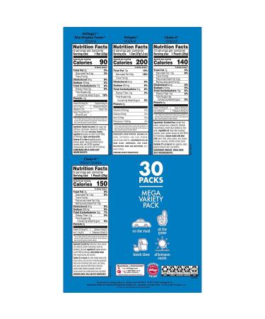 Kellogg's MVP Variety Pack - 30 Snacks of Cheez It, Pringles, Rice Krispies Treats - Buy Online on GoSupps.com