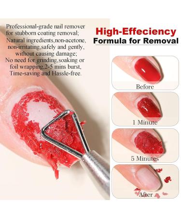 Gel Nail Polish Remover Set 2pcs + Roller Ball Cuticle Oil for Healthy Nails | International Shipping Available - Buy Online on GoSupps.com