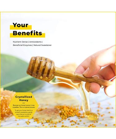 Beekeeper's Naturals Raw Wildflower Honey 17.6 oz (500g) - Natural Sweetener & Superfood - Buy Online on GoSupps.com