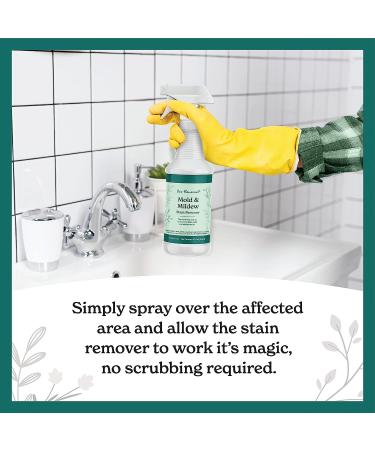 Vine Homecare Mold & Mildew Stain Remover | Scrub-Free Formula | Restores Tile, Grout, Vinyl & More | Lifts Mold & Mildew Stains | Made in the USA - Buy Online on GoSupps.com