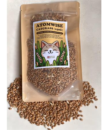 Organic UK Grown Cat Grass Seeds 150g - Indoor and Outdoor Use for Cats - Buy Online on GoSupps.com