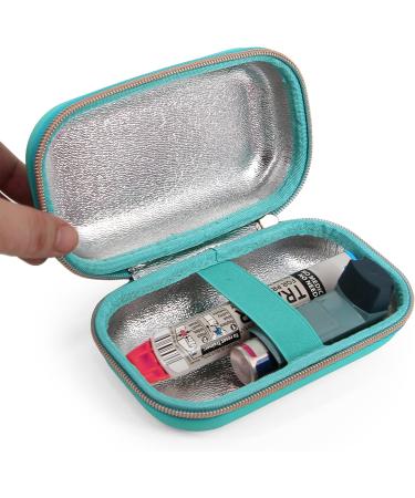 CASEMATIX Turquoise Asthma Inhaler Case for Travel Fits Spacer Mask and Accessories Case Only - Buy Online on GoSupps.com