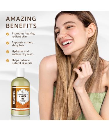 ORGANIC CASTOR OIL ( 32 oz ) Premium Cold Pressed Unrefined | 100% Natural Promotes Healthy Skin & Hair | Thickens Eyebrows Lengthens Eyelashes | Strengthens Nails Cuticles | Massage Oil | 32 FL OZ - Buy Online on GoSupps.com