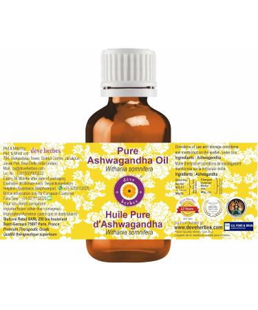 Buy Deve Herbes Pure Ashwagandha Oil 15ml | High-Quality Withania Somnifera for Stress Relief & Wellness - International Shipping - Buy Online on GoSupps.com